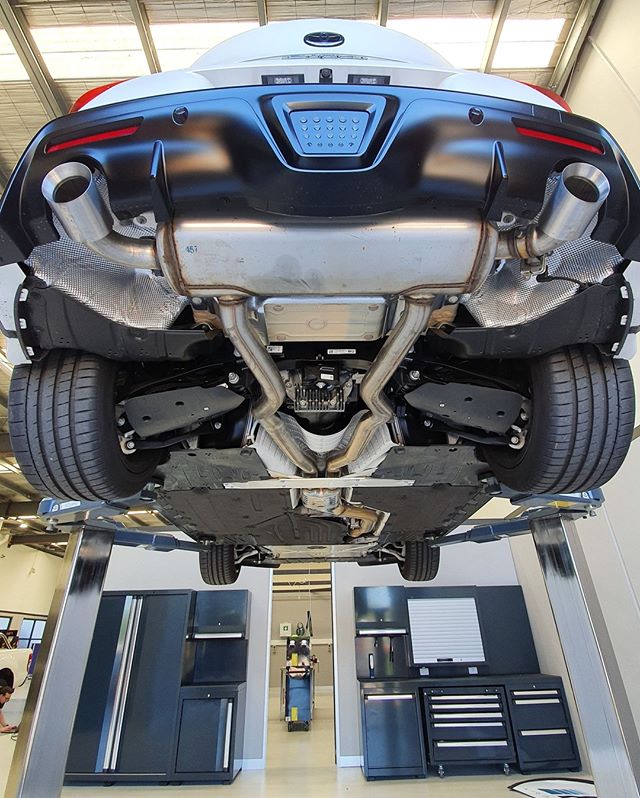 Want to access the underneath of our Toyota Supra for product development? We can help! Book a session with the Supra or our other fleet cars from our website – link in bio.